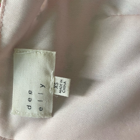 Dee Elly Pink Floral Rouched Mini Dress - Picture 7 of 7